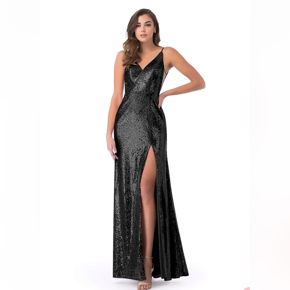AZAZIE STELLAR
Mermaid Signature Sequins Floor-Length Dress black